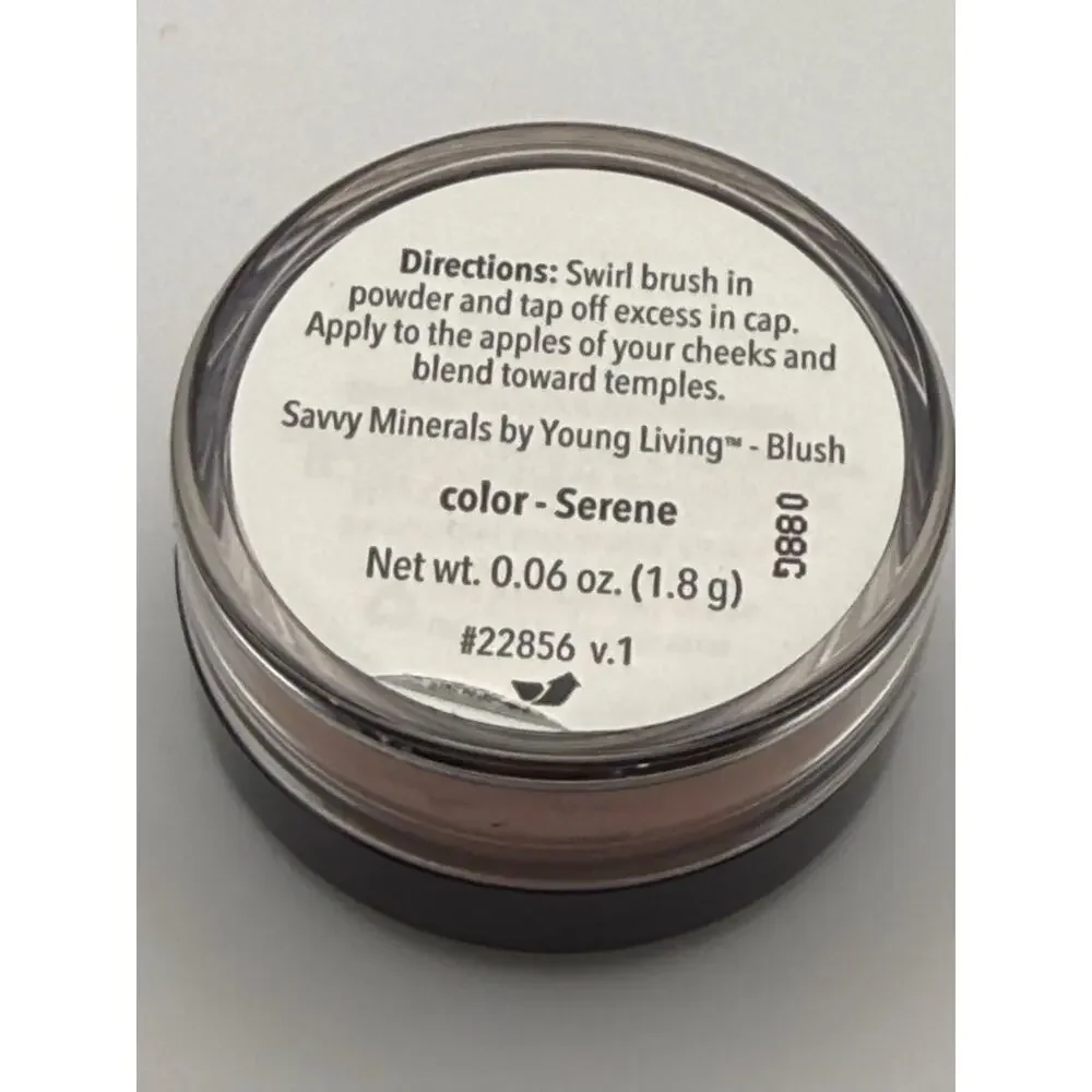 Young Living Savvy Minerals Blush Serene 0.06 oz  New/Sealed‎ Face Makeup